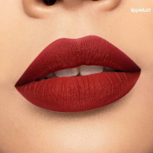 Burgundy Lipstick Matte Texture