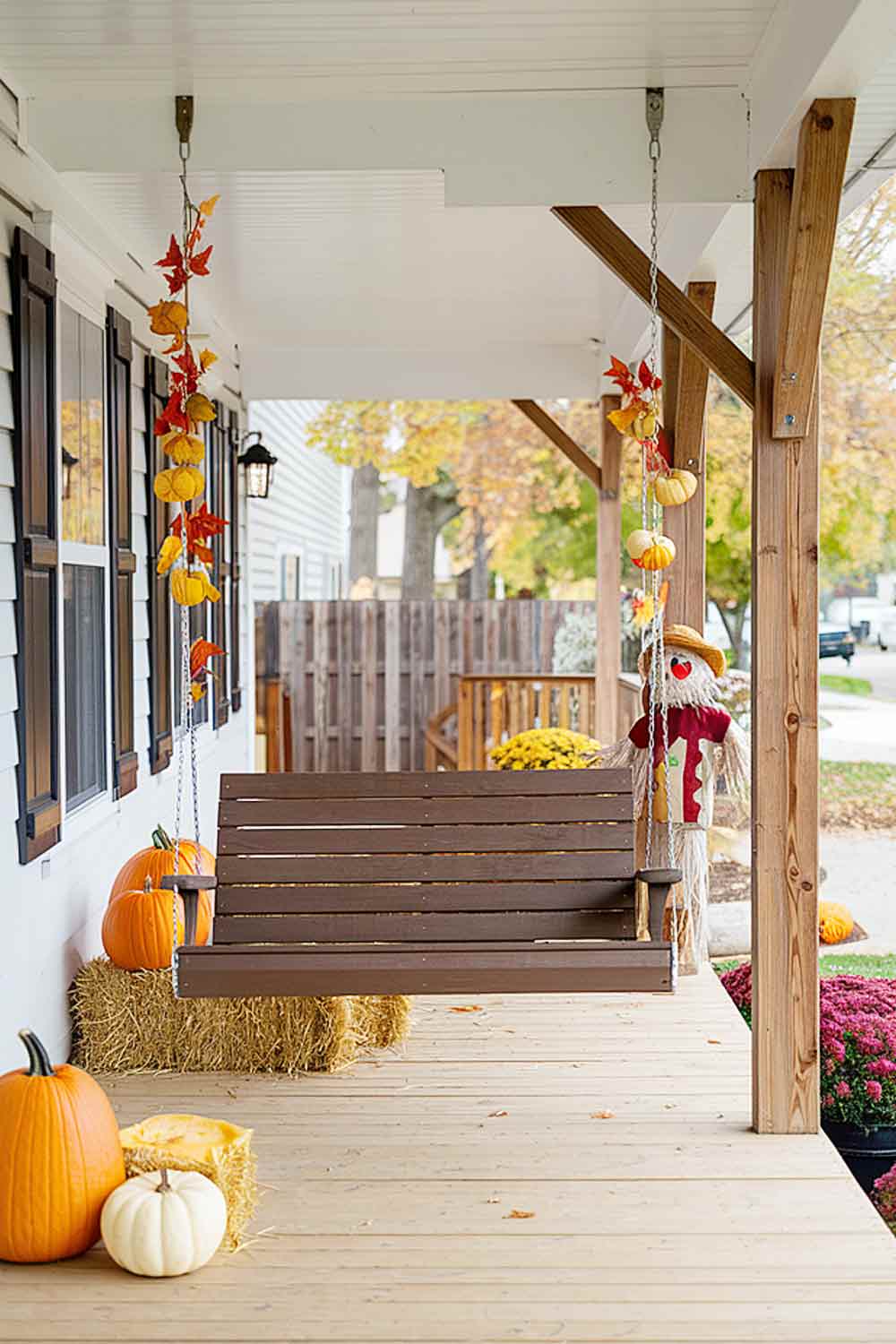 Front Porch with Swing Decoration