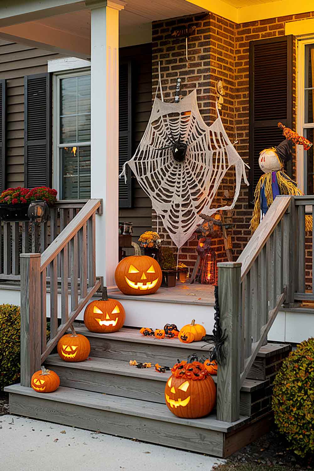 Front Porch with Halloween Theme