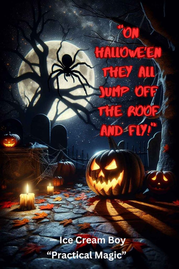 On Hallowe’en They All Jump Off The Roof And Fly