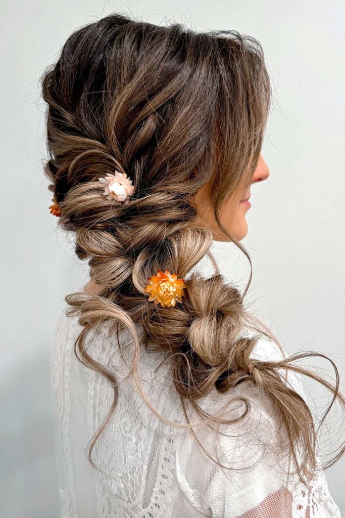 Voluminous Side Boho Braid