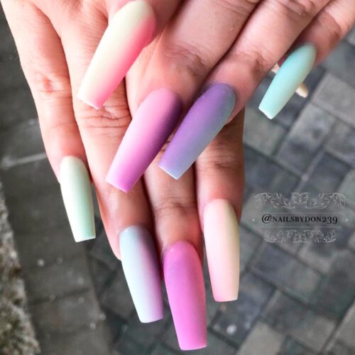 Matte Mauve Nails Design