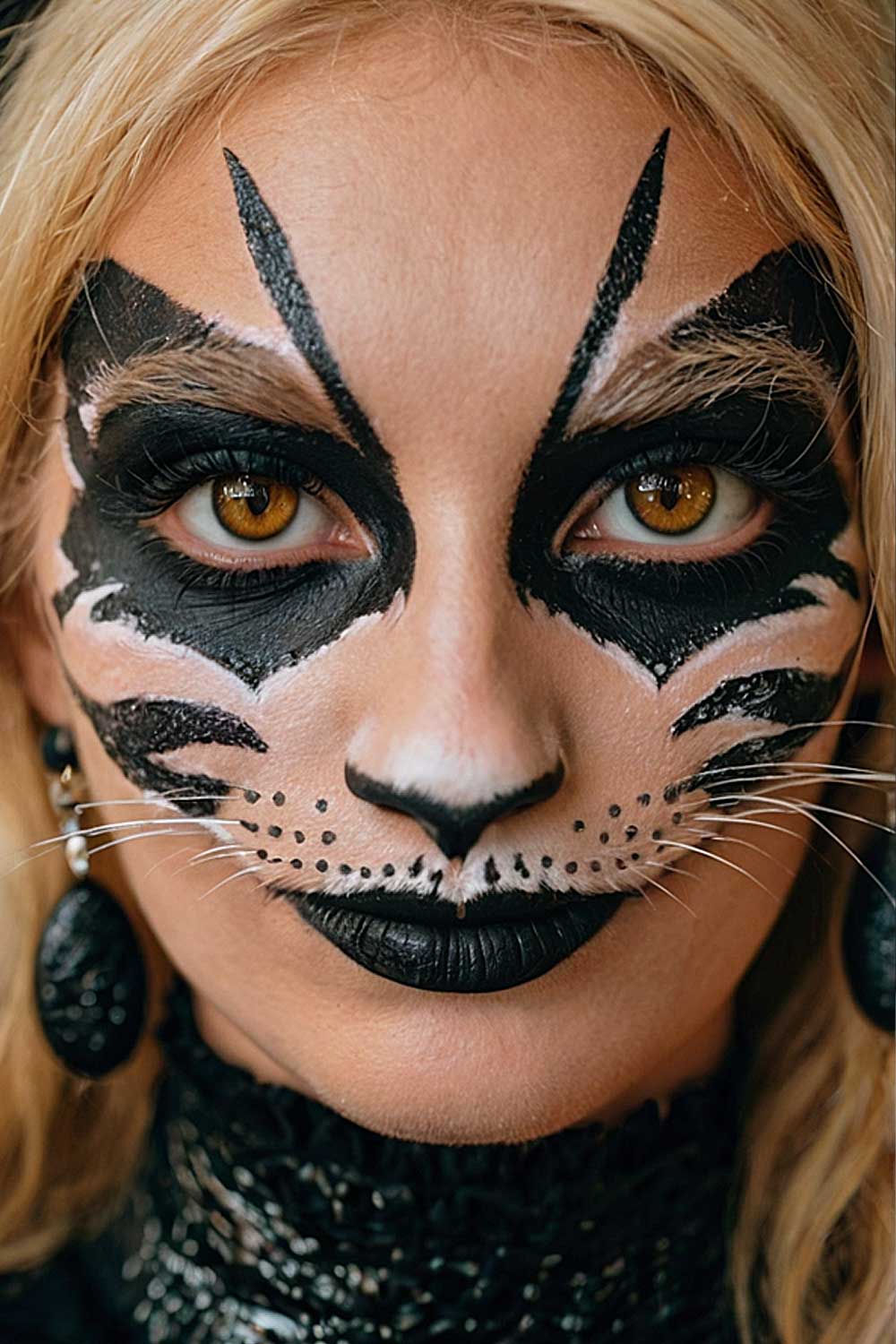 Cat Face Makeup For Halloween