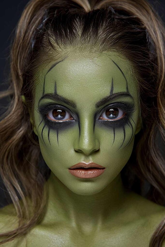 Alien Makeup for Halloween