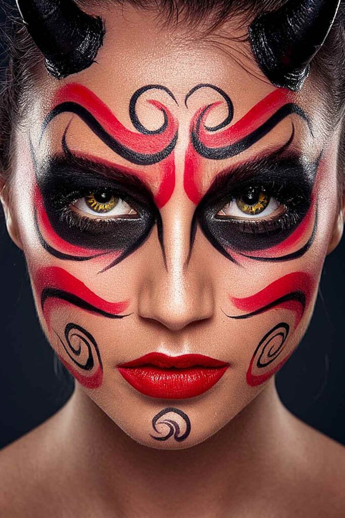 Devil Makeup for Halloween