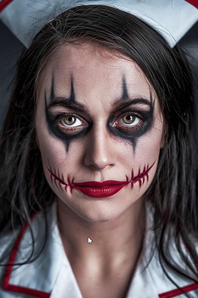 Crazy Doctor Makeup for Halloween