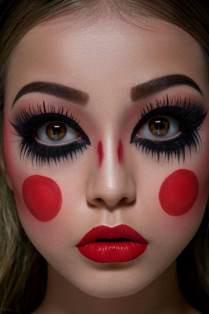 Scary Doll Makeup