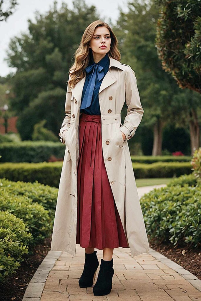 Cute trench coat outfits best sale