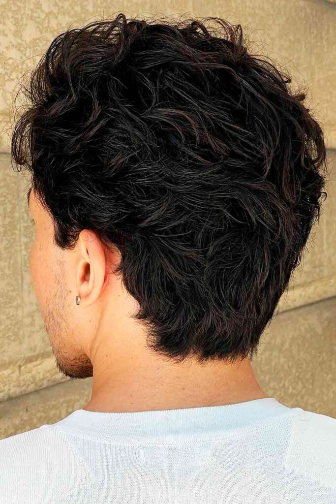 Swept Back Layered #curlyhairmen #hairstylesforcurlyhair #menscurlyhairstyles