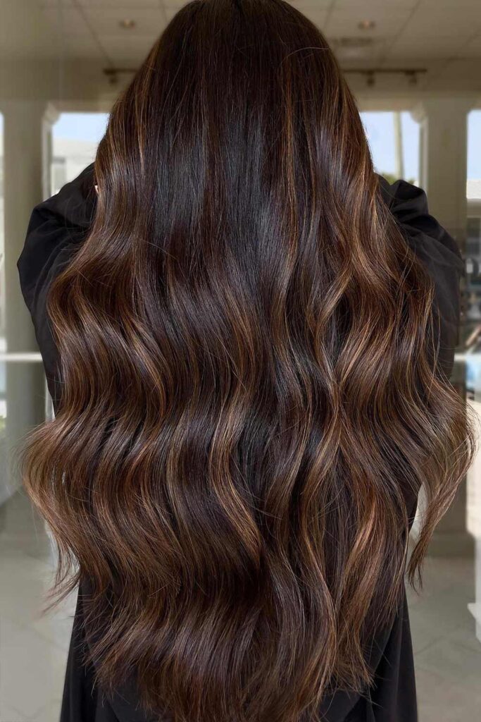 Chocolate Brown with Caramel Highlights