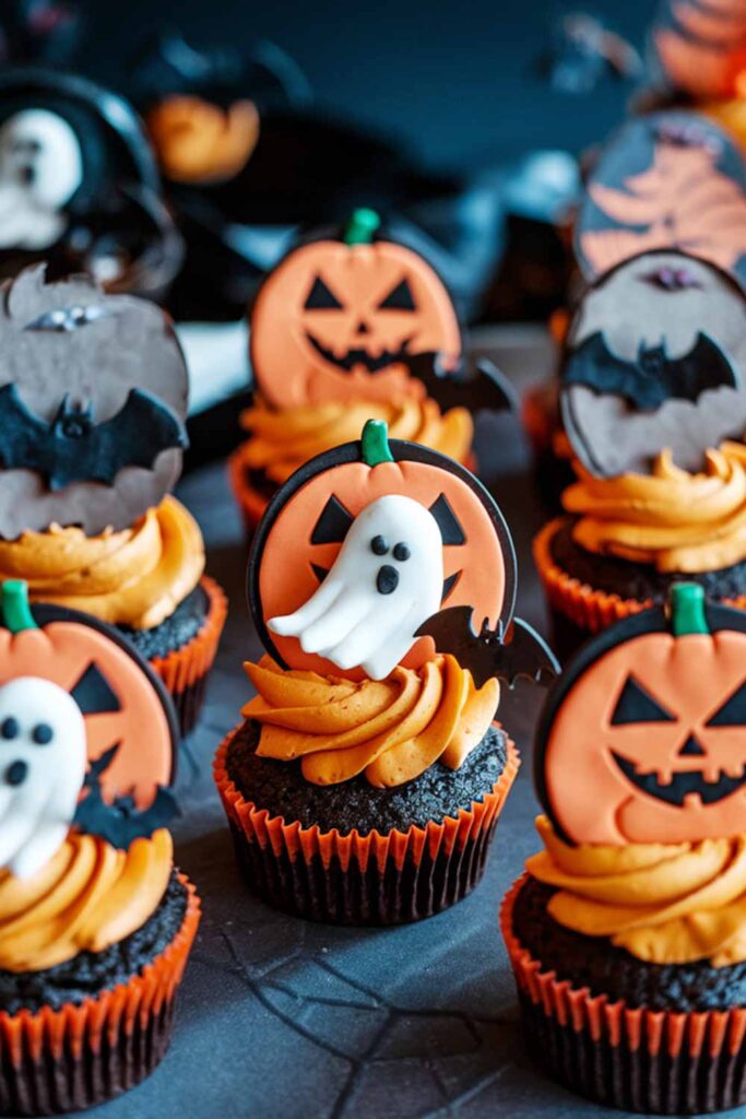 Cute Ghost Cupcake for Halloween Night