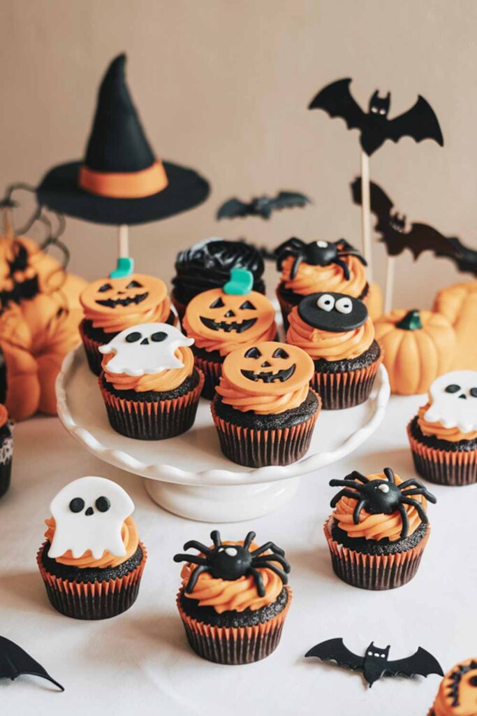 Jack O Lantern Halloween Cupcakes