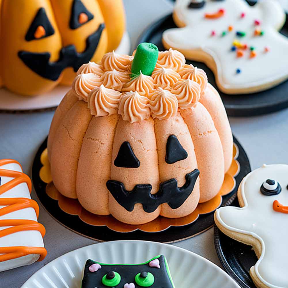 Halloween Pumpkin Cake Decoration