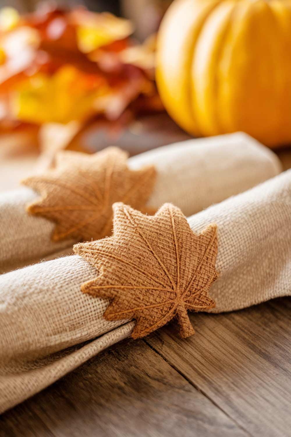 Thanksigiving Day Theme Knitted Napkin Ring