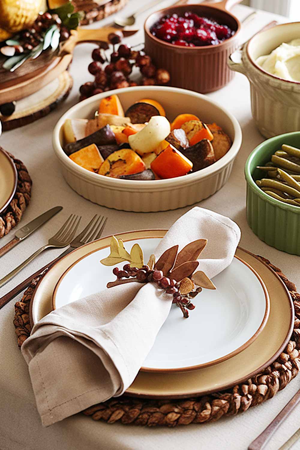 Napkin Ring With Fall Leaves