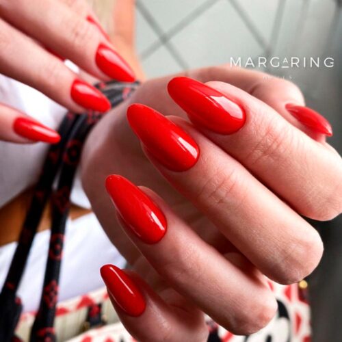 Easy Designs for Red Nails