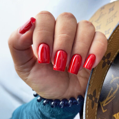 Easy Designs for Red Nails