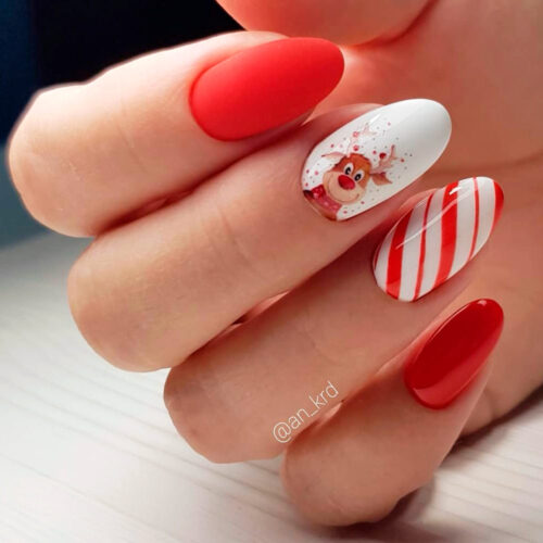 Christmas Red Nails Designs