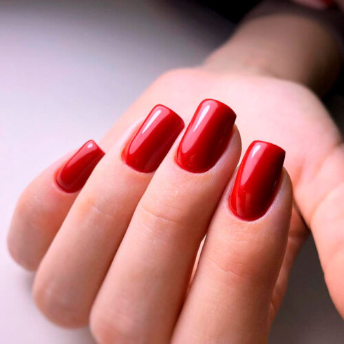 Easy Designs for Red Nails