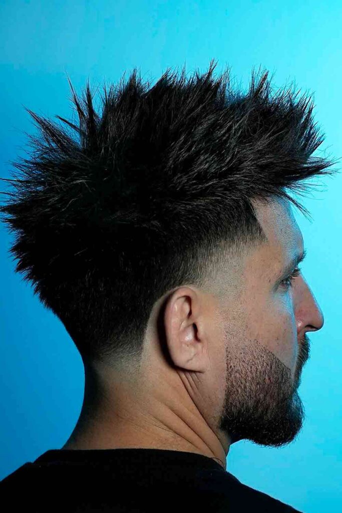 Spiky High Taper Fade #shorthaircutsformen #shorthairmen #mensshorthairstyles