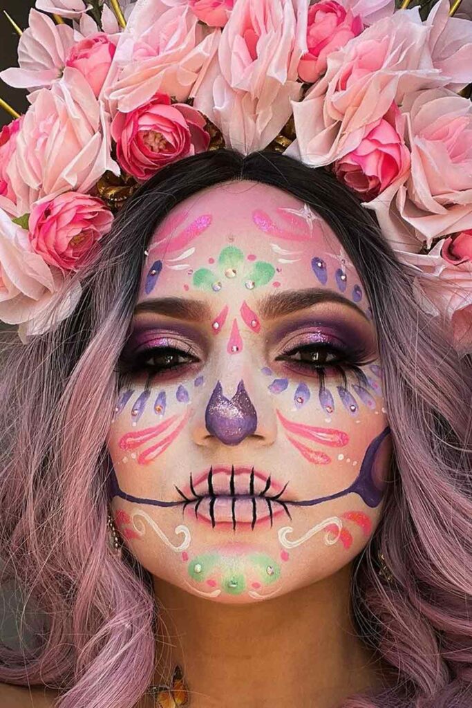 Glam Skeleton Makeup Ideas