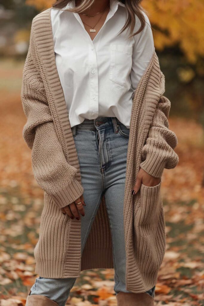 Simple White Shirt with Jeans