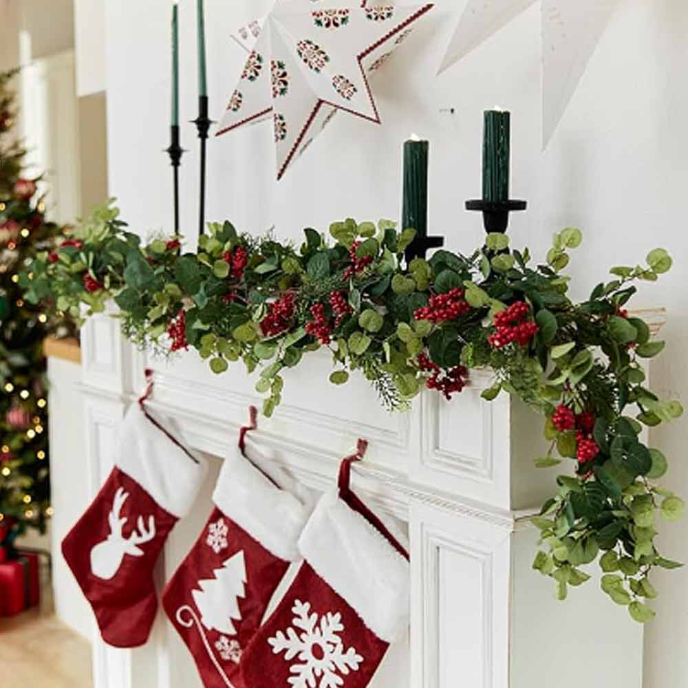 Artificial Pine Cypress Greenery Garland