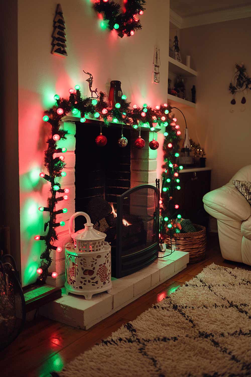 Fireplace Decoration for Christmas