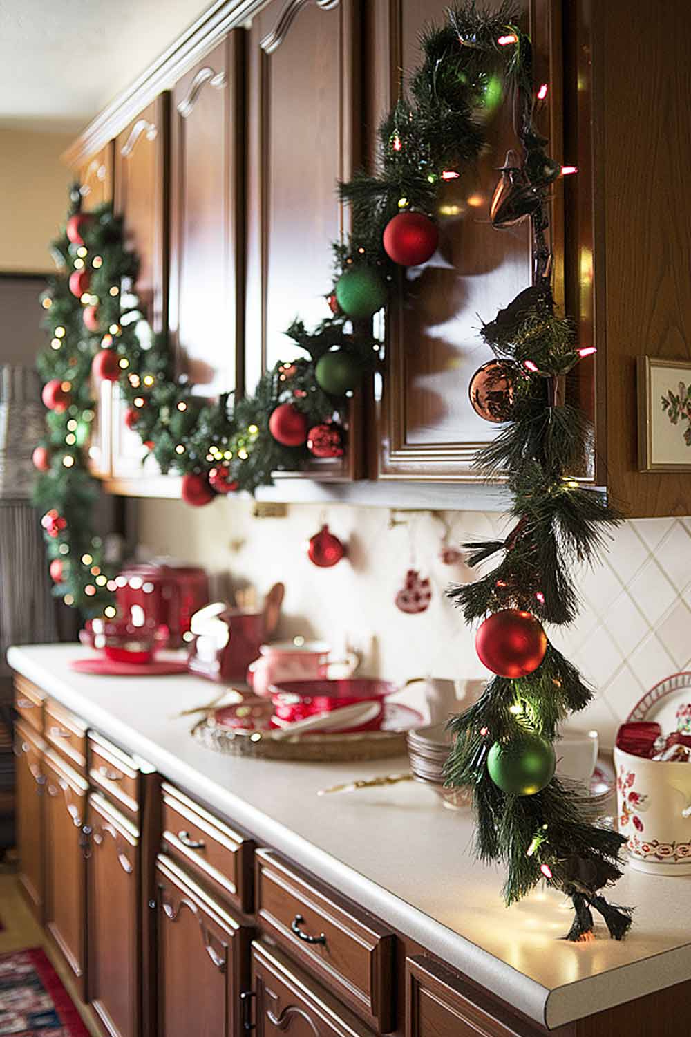 Christmas Garland Decoration for Kitchen