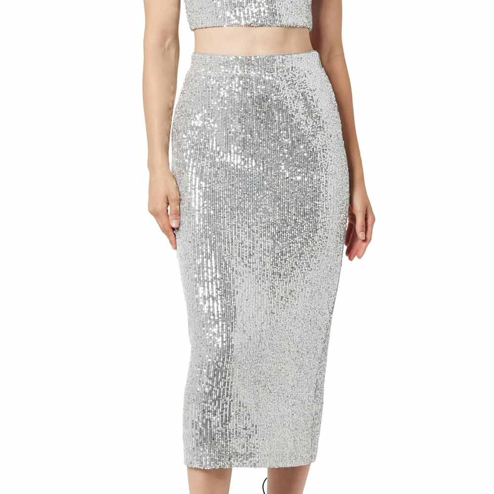 Sequin Midi Skirt