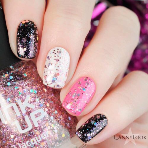 Sparkly Glitter Nail Art Design