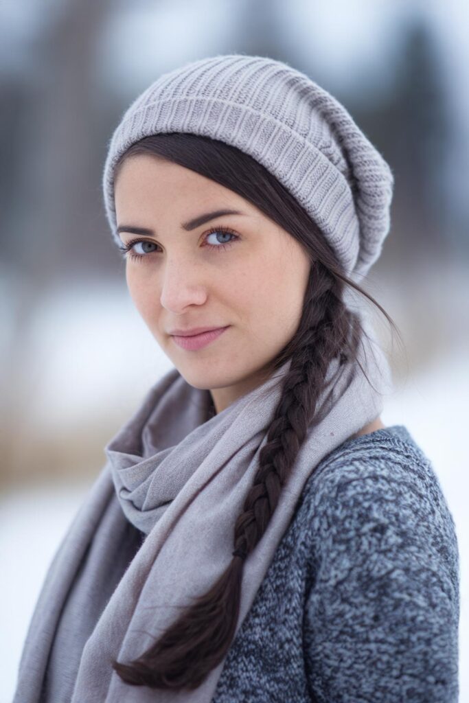 Beanie with Braids