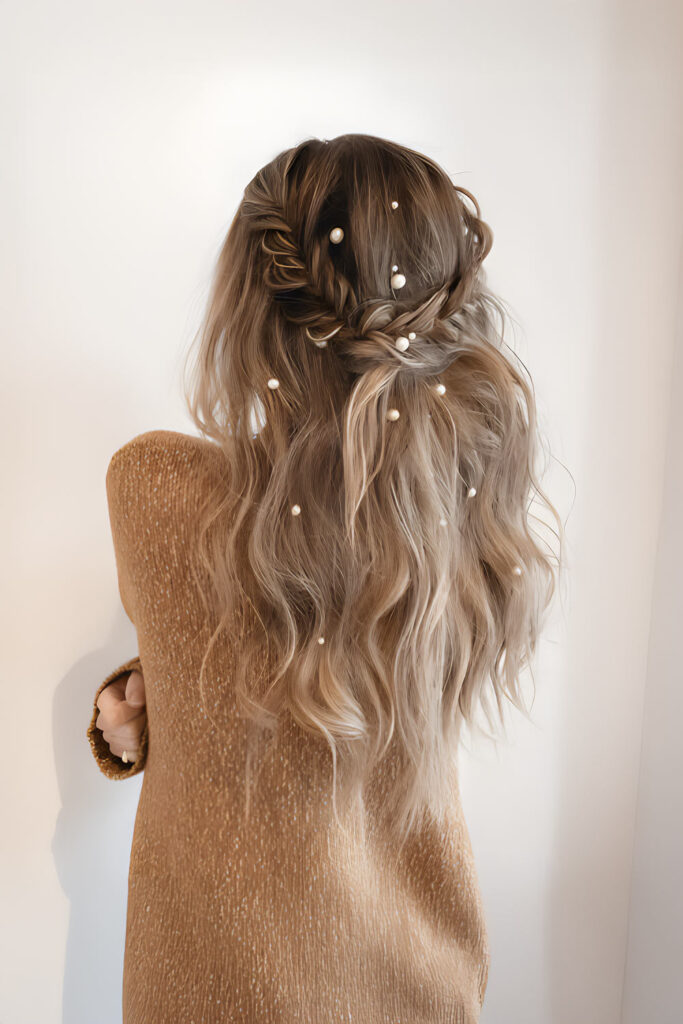 : Crowned Hairstyle for Winter Season with Long Hair