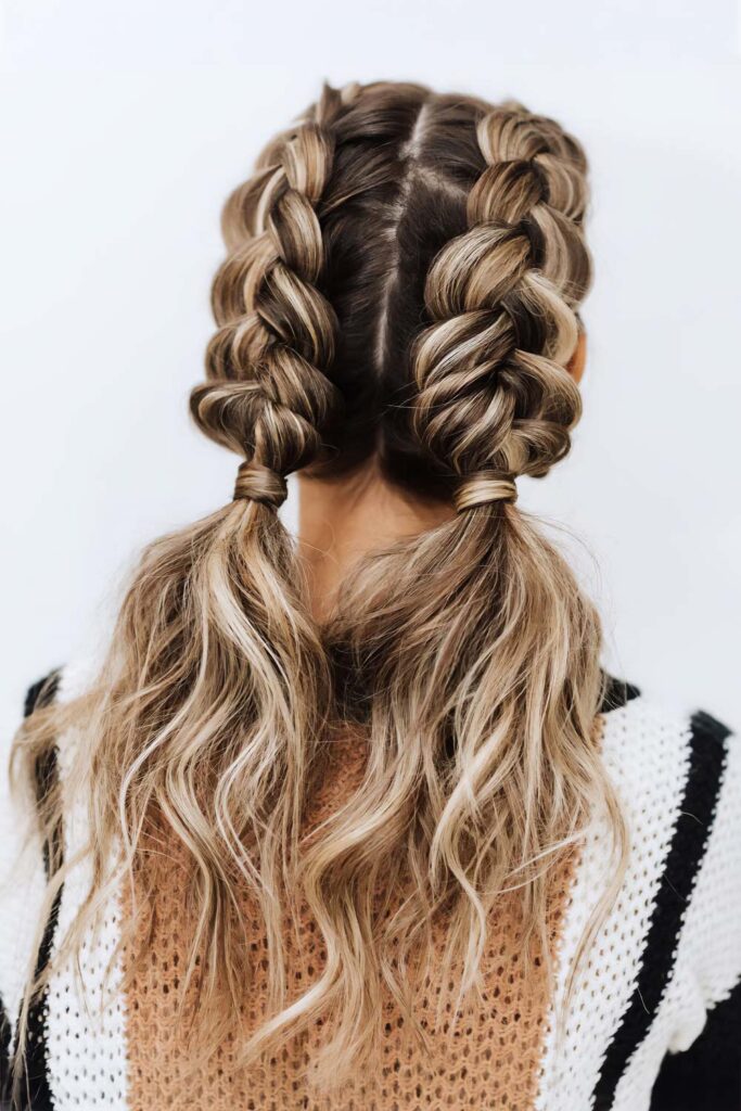 Double Braids Hairstyle