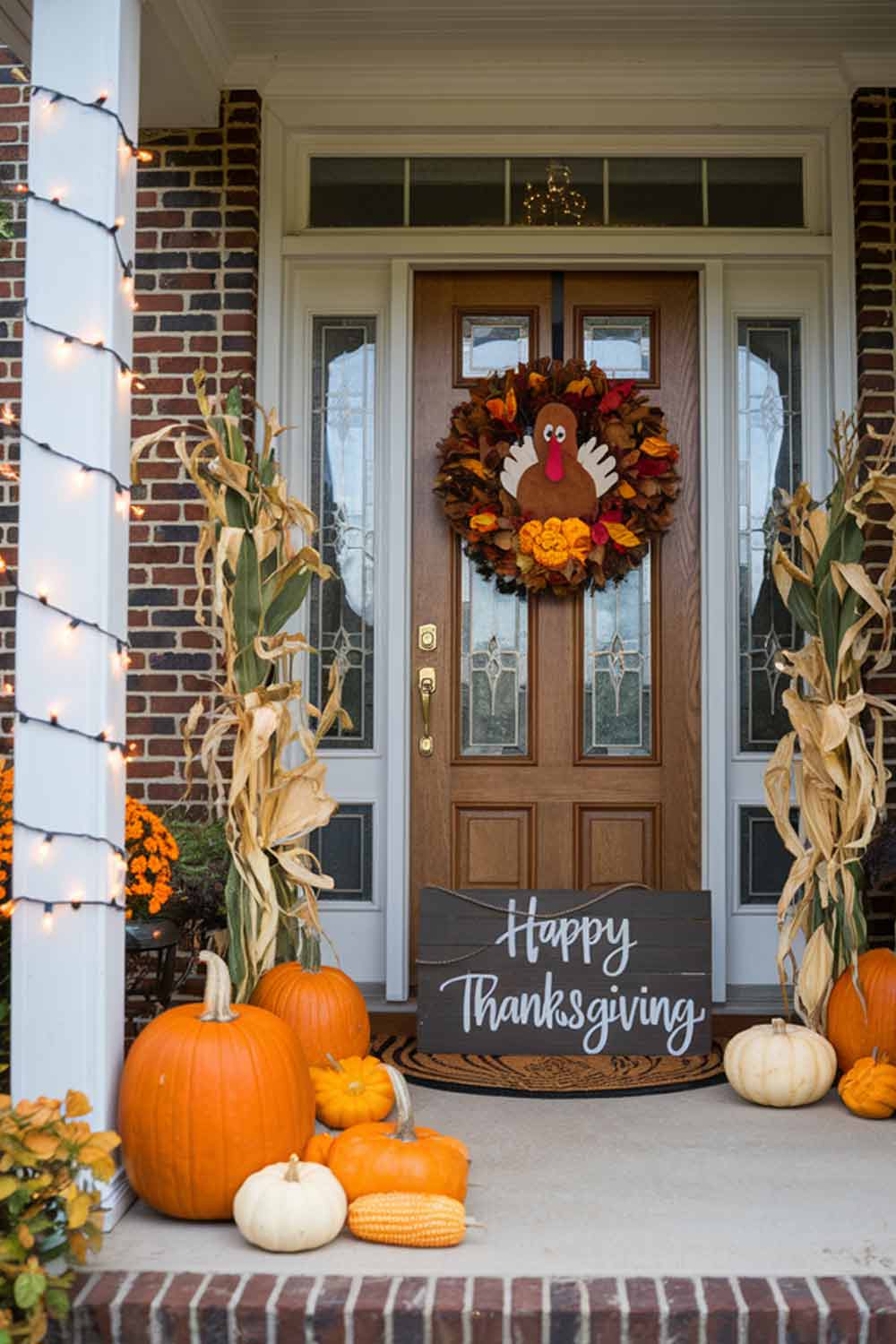 Front Porch Thanksgiving Decoration