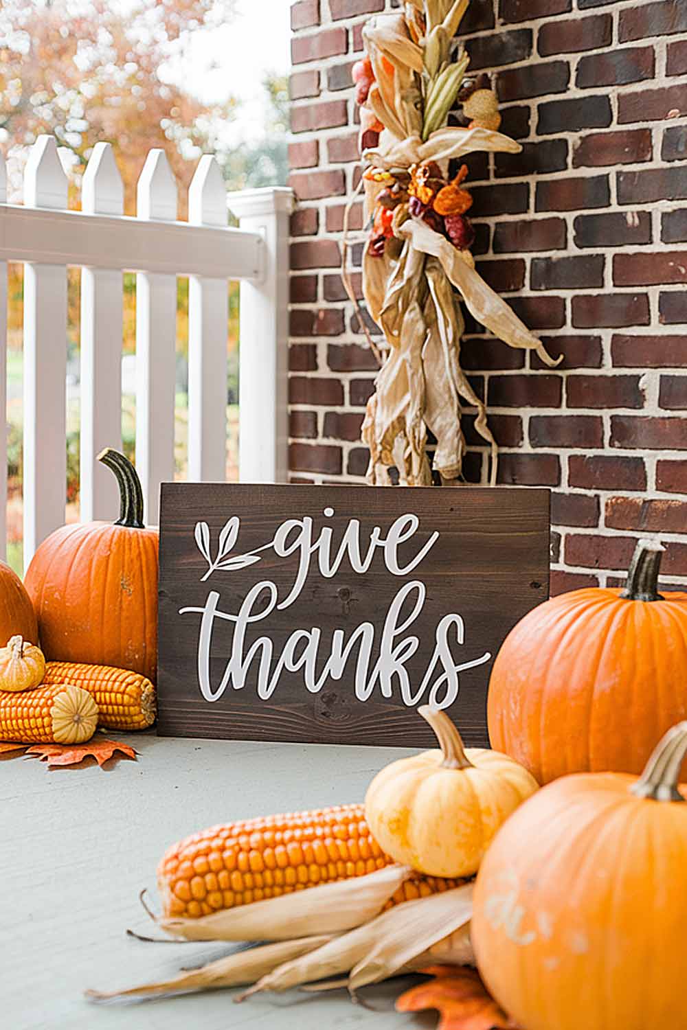 Give Thanks Front Porch Decor