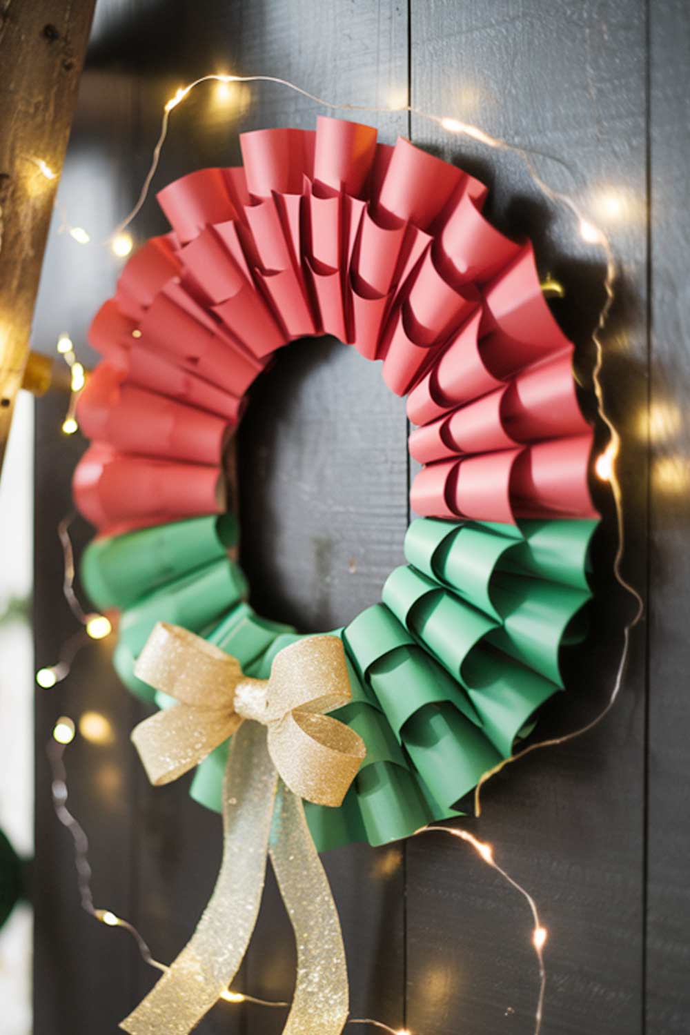 Paper DIY Christmas Wreath