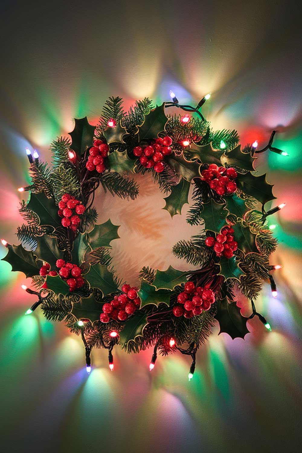 Christmas Wreath with Lights