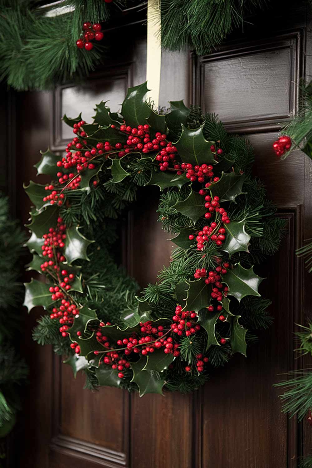 Classy Christmas Wreath Decor Ideas