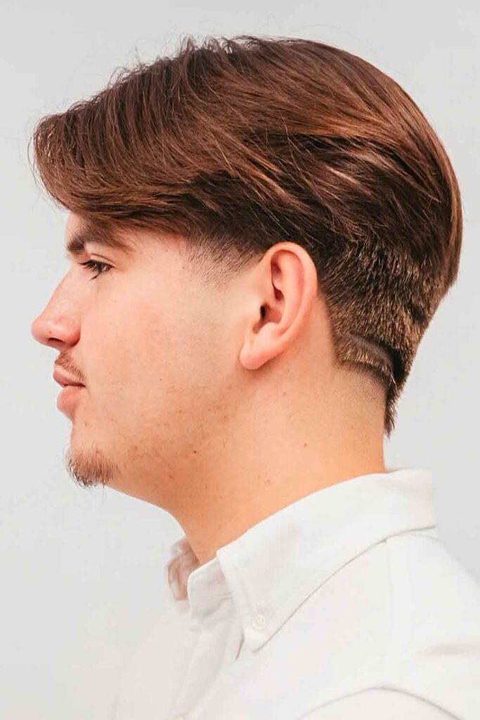 Swept Back Taper #mensmediumhircuts #mediumlengthhairstylesmen