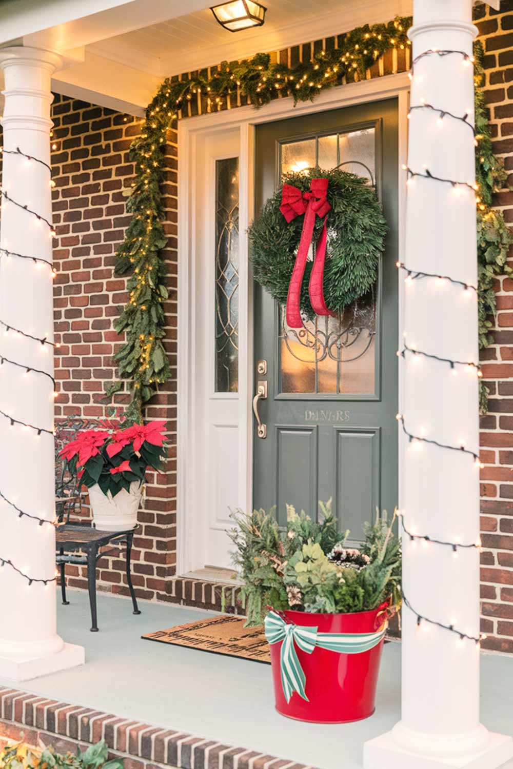 Front Porch Christmas Decoration