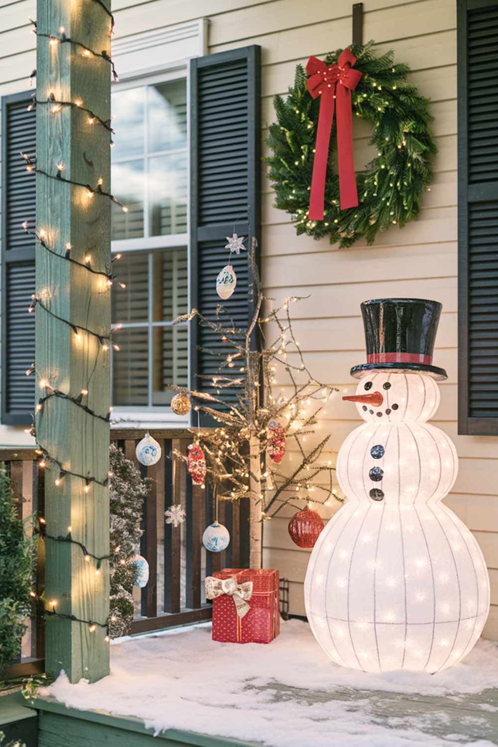 Small Space Front Porch Christmas Decorations