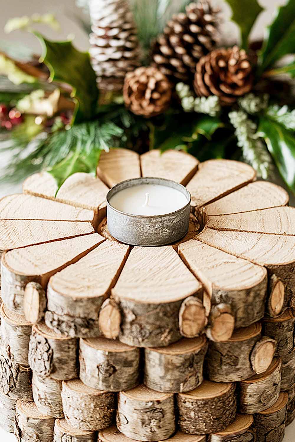 Rustic Candle Holder Decoration