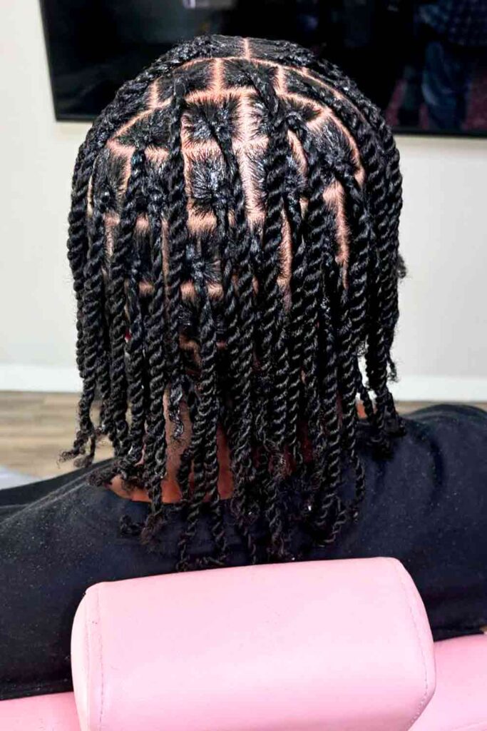 Stretched Loc Twists #twostrandtwist #twostrandtwistmen