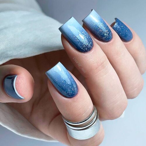 Glitter Ombre Nail Art