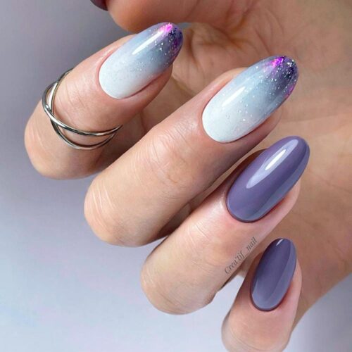 Glitter Ombre Nail Art