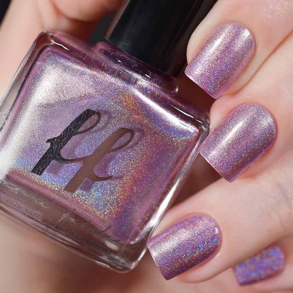 Glitter Purple Nails