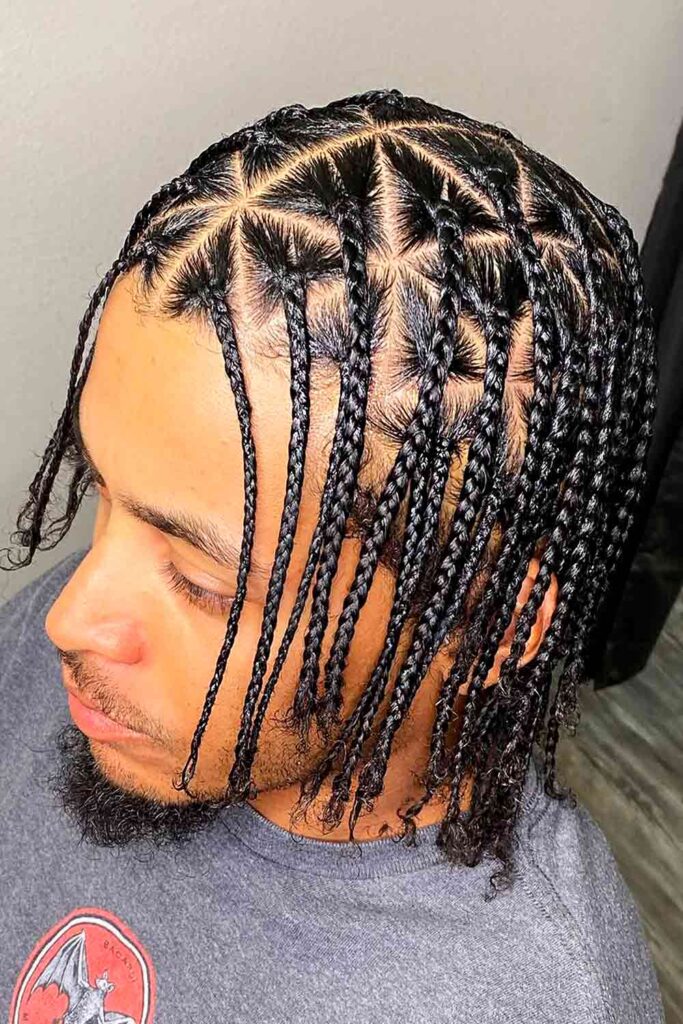 Triangle Box Braids #braidsformen #mensbrids