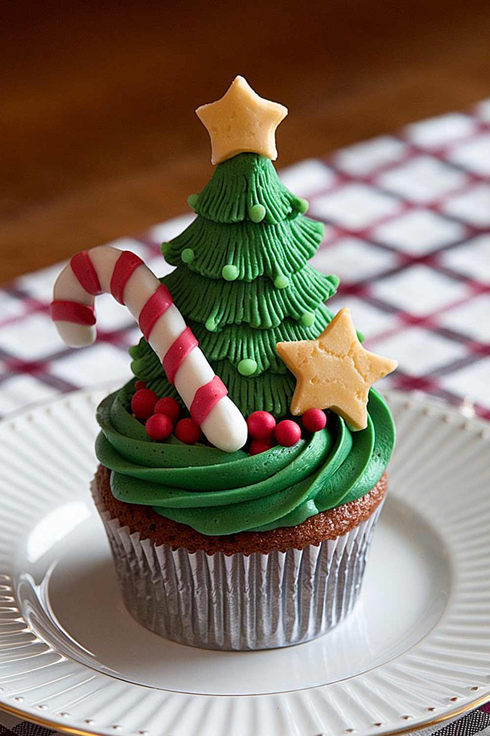 Christmas Tree Cupcake