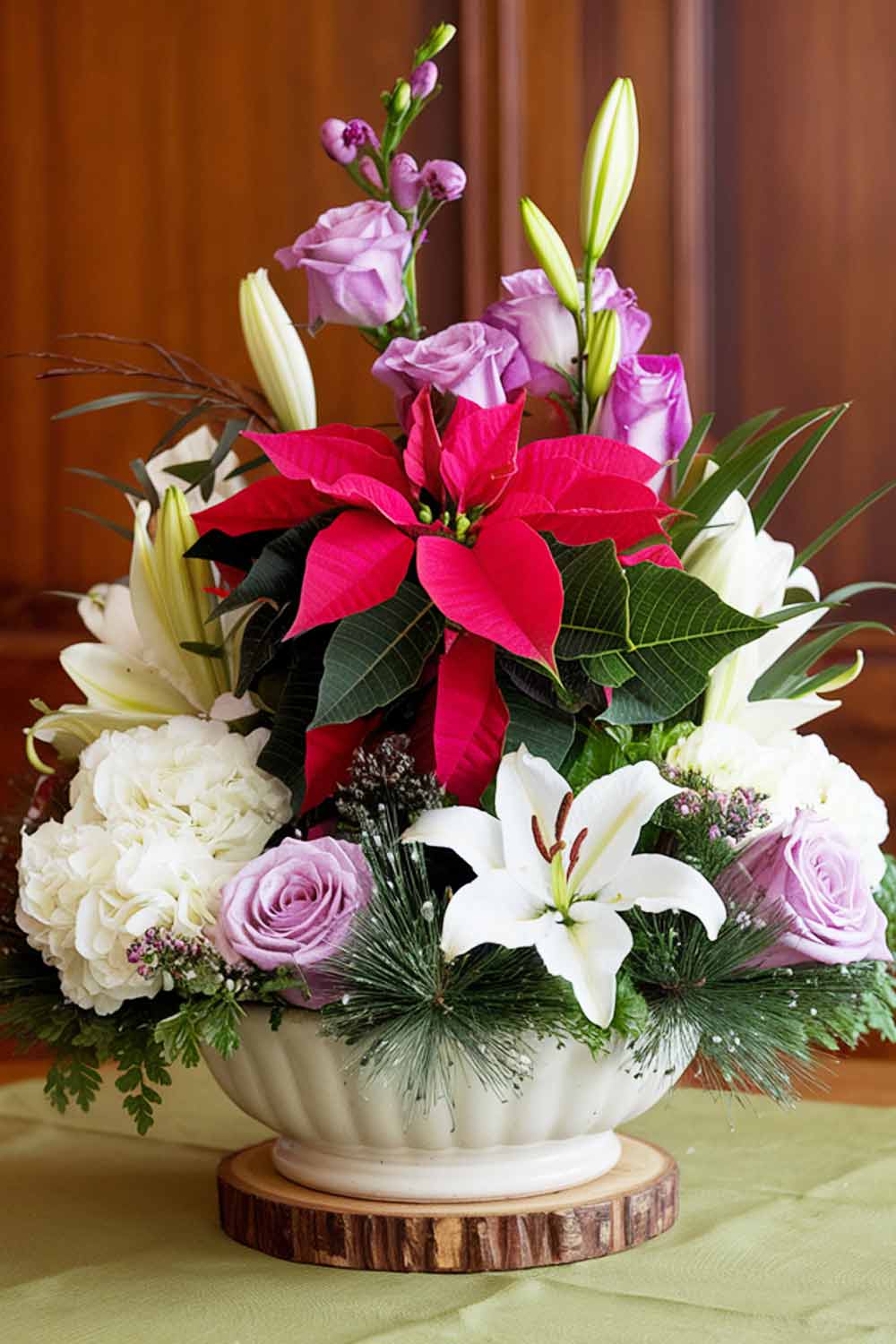 Floral Holiday Centerpiece Ideas